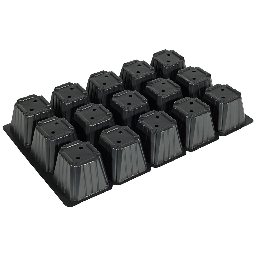 Wilko Black Seed Tray 15 Inserts 5 Pack Image 5