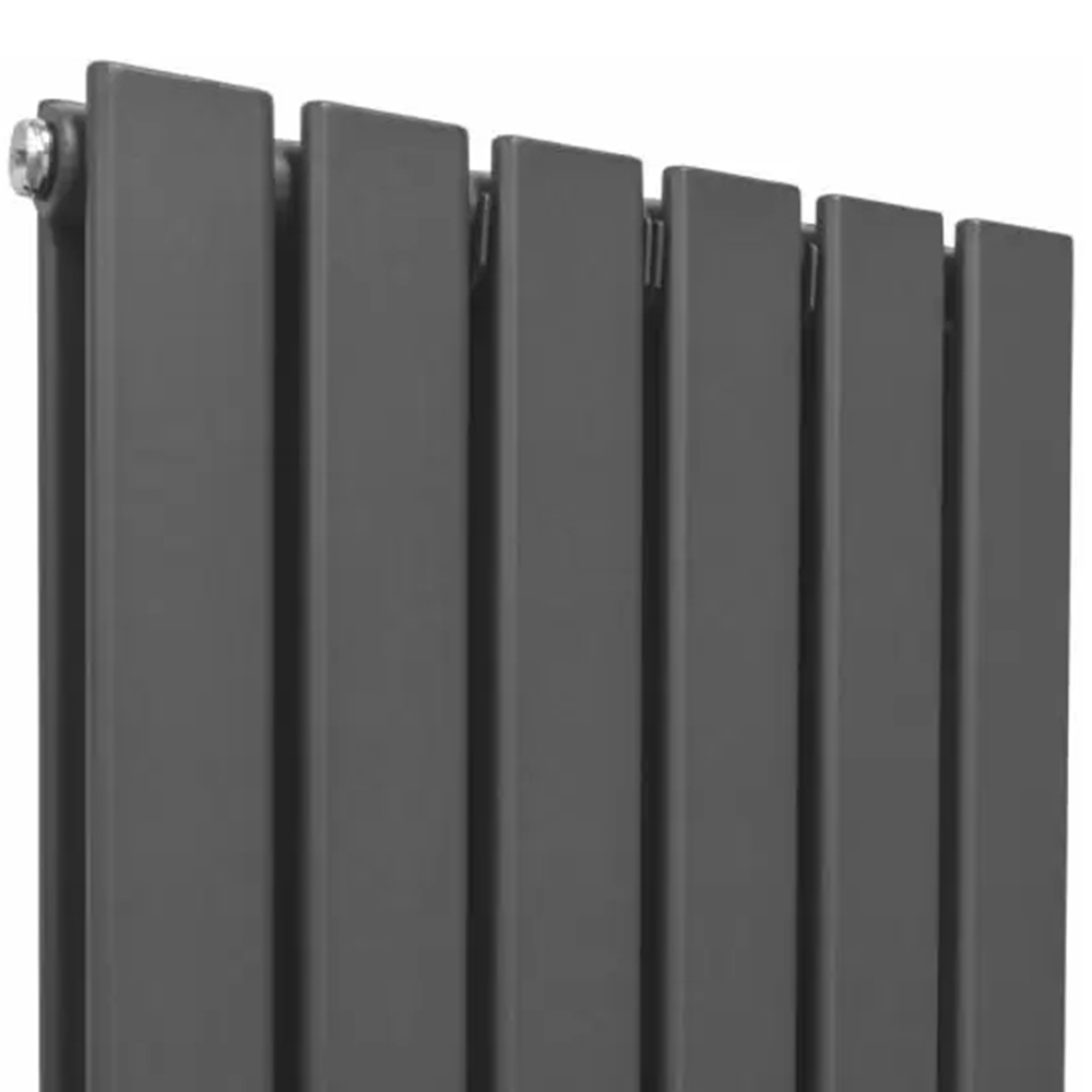 MonsterShop Anthracite Grey Flat Radiator 1600 x 420mm Image 4
