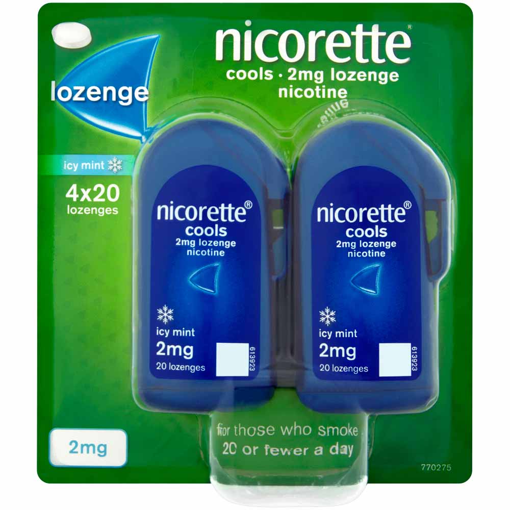 Nicorette Lozenge Mint 2mg 80 pack Image 2
