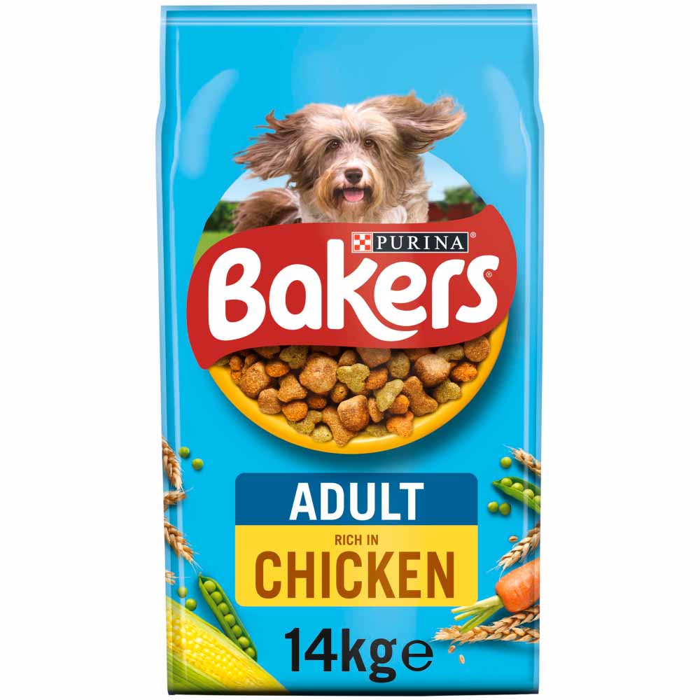 Bakers Chicken with Vegetables Dry Adult Dog Food 14kg Image 1