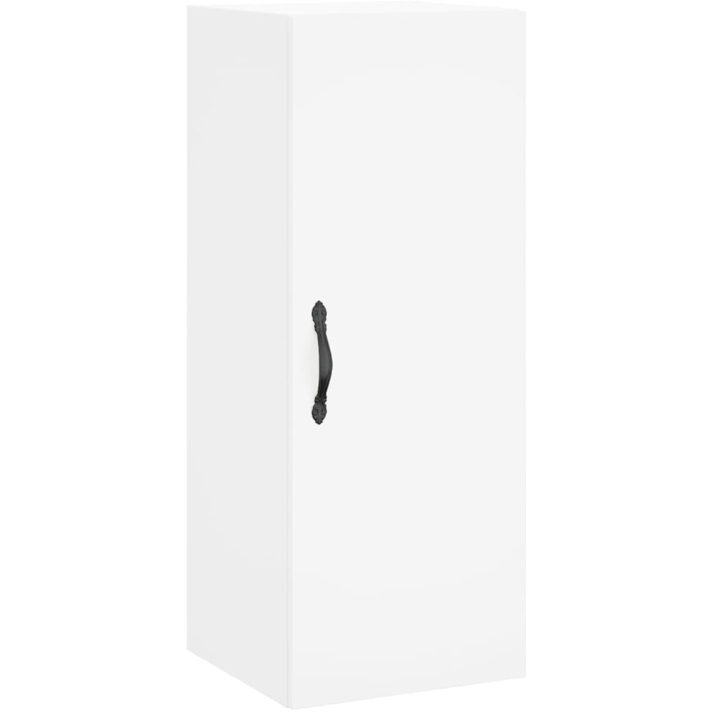 vidaXL 2 Door 6 Shelf White Highboard with Metal Legs Image 5