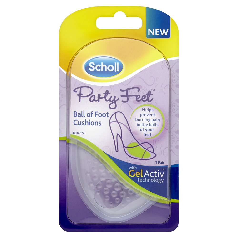 Scholl Party Feet Ball of Foot Cushions 1 Pair Image 1