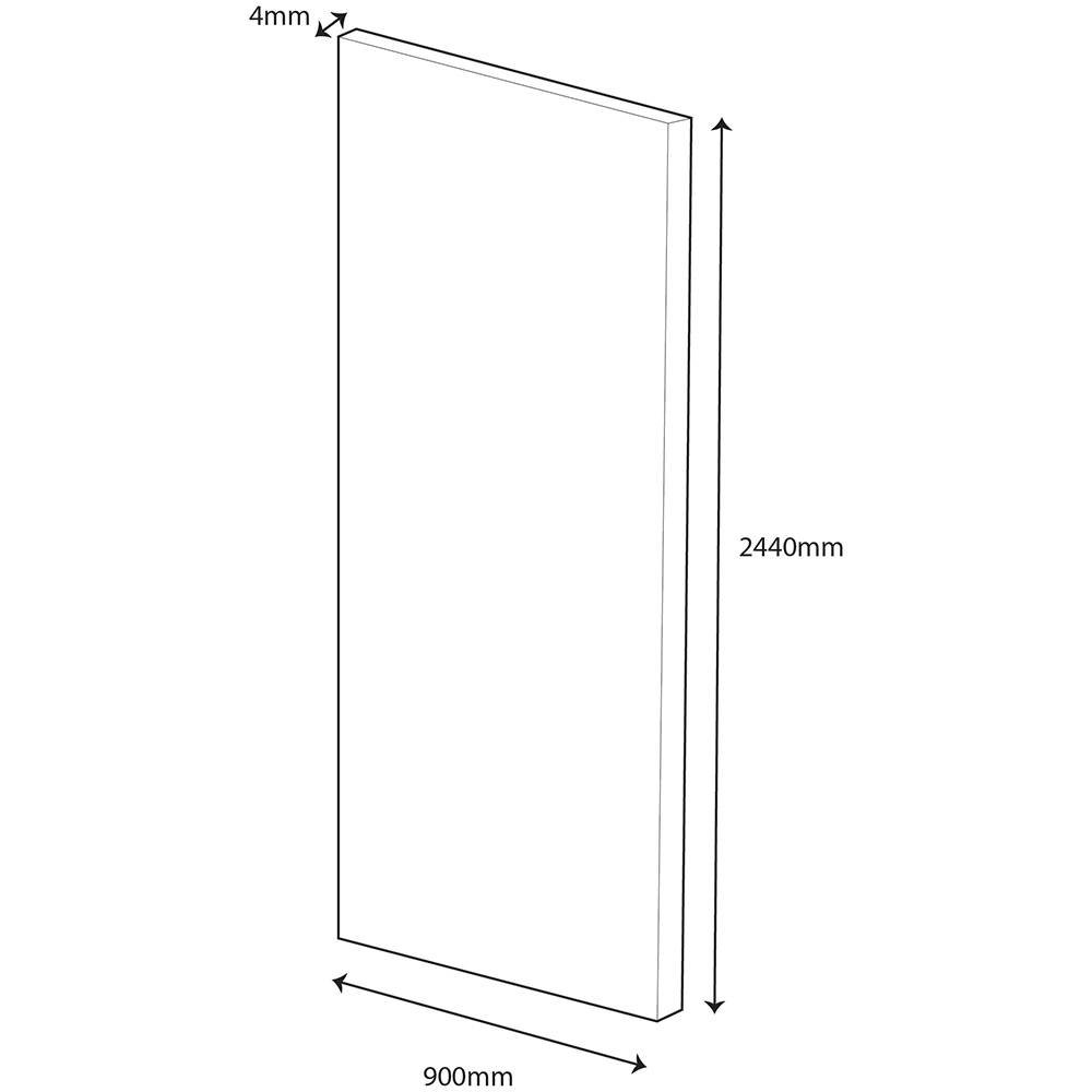 Wetwall Alloy Blue Scallop Shower Wall Panel 900mm Image 5