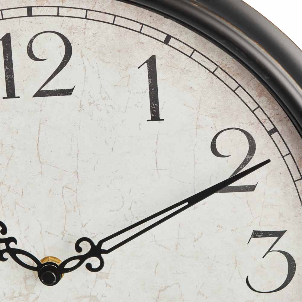 Wilko Garden Clock Black Wilko