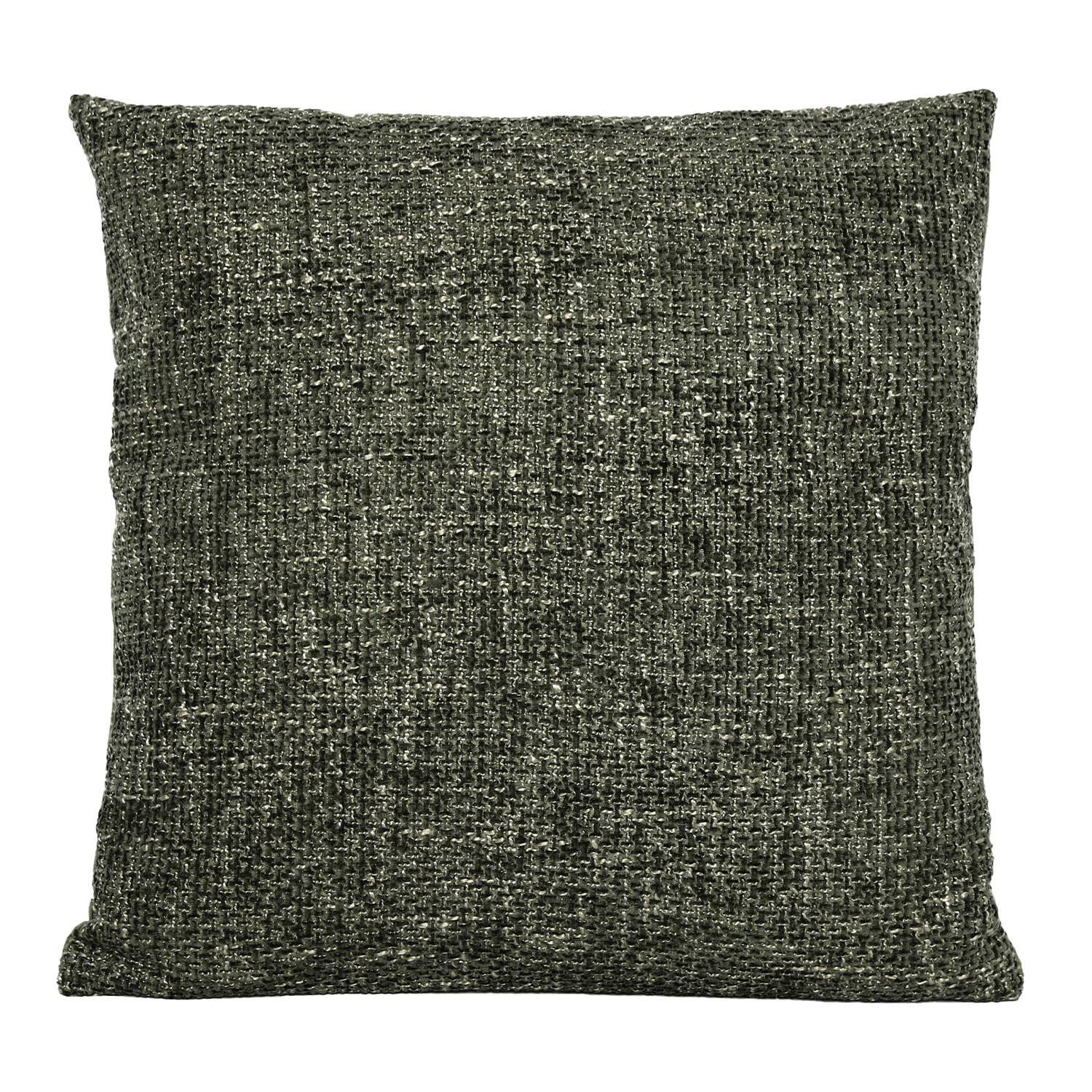 Green Chenille Boucle Cushion 45 x 45cm Image 1