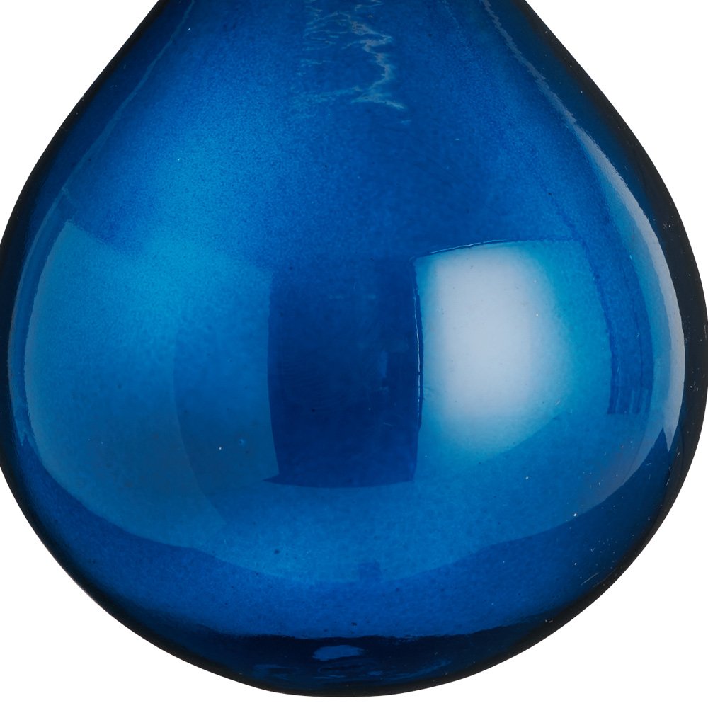 Wilko 6 Pack Majestic Blue Droplet Bauble Image 4