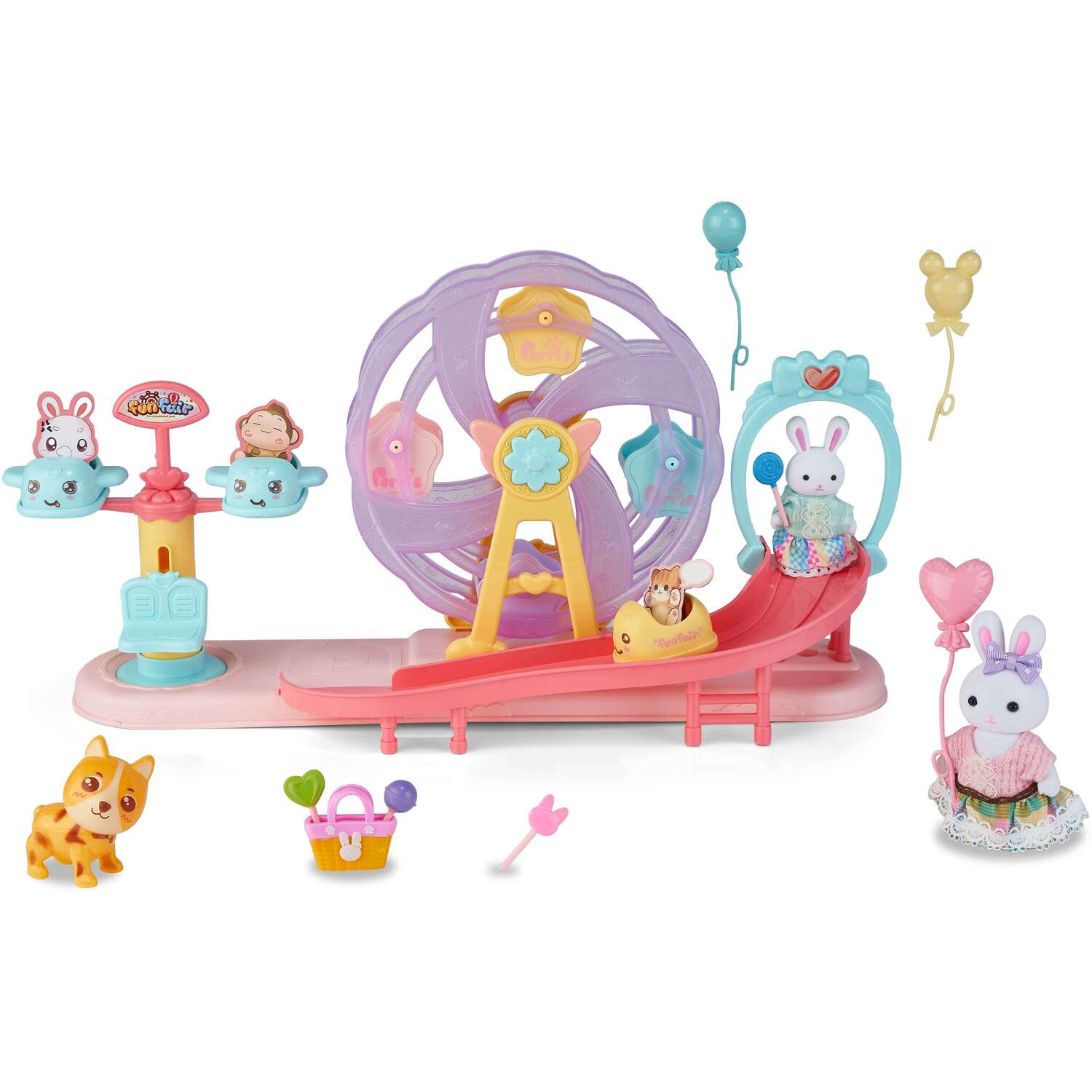 Dreamy Bunnies Fairground Playset Pink Image 2