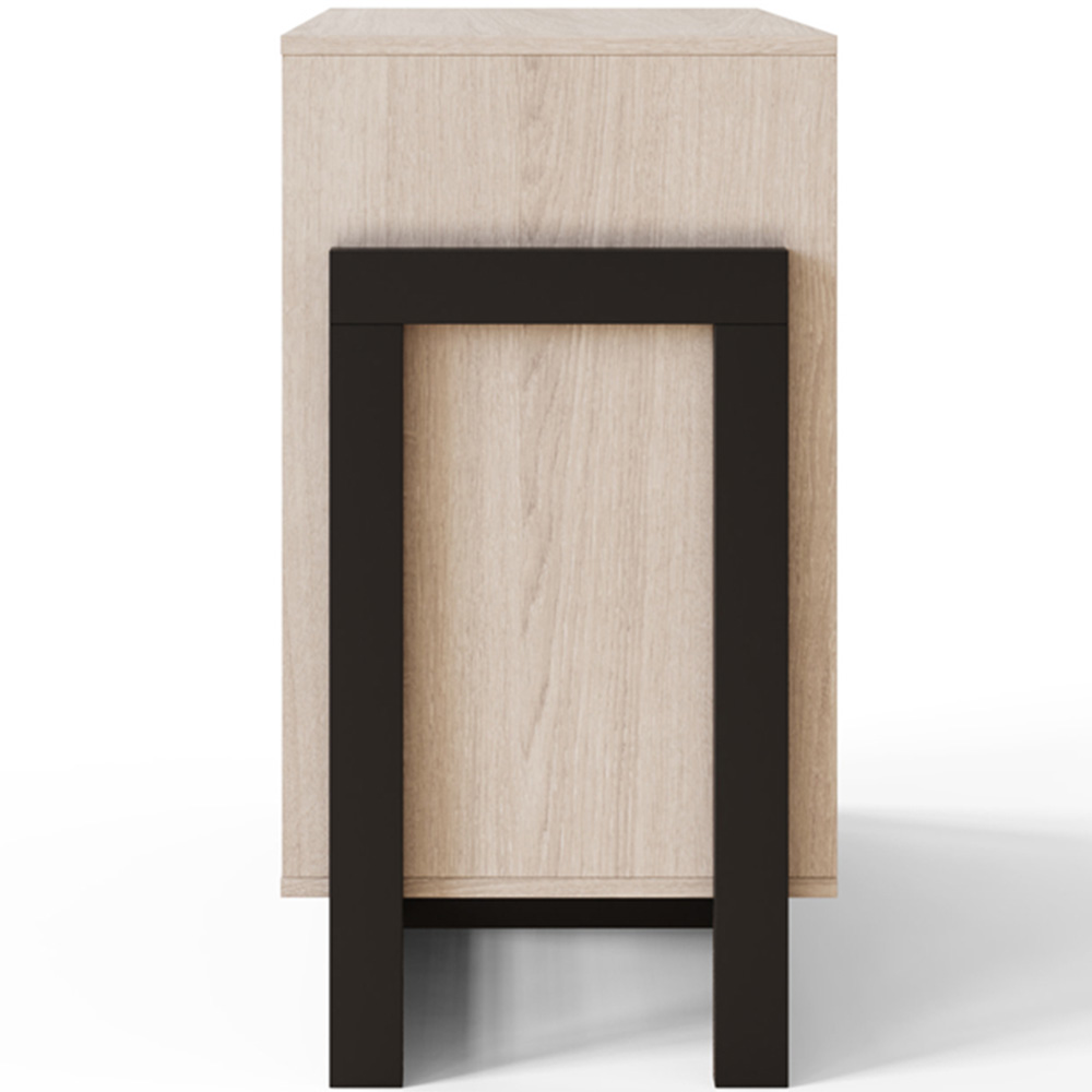 GFW Taite Single Door 3 Drawer Oak Sideboard Image 5