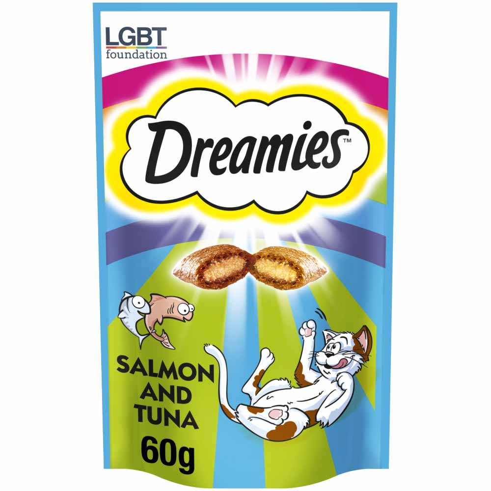 Dreamies Salmon and Tuna Mix Pockets 60g  - wilko
