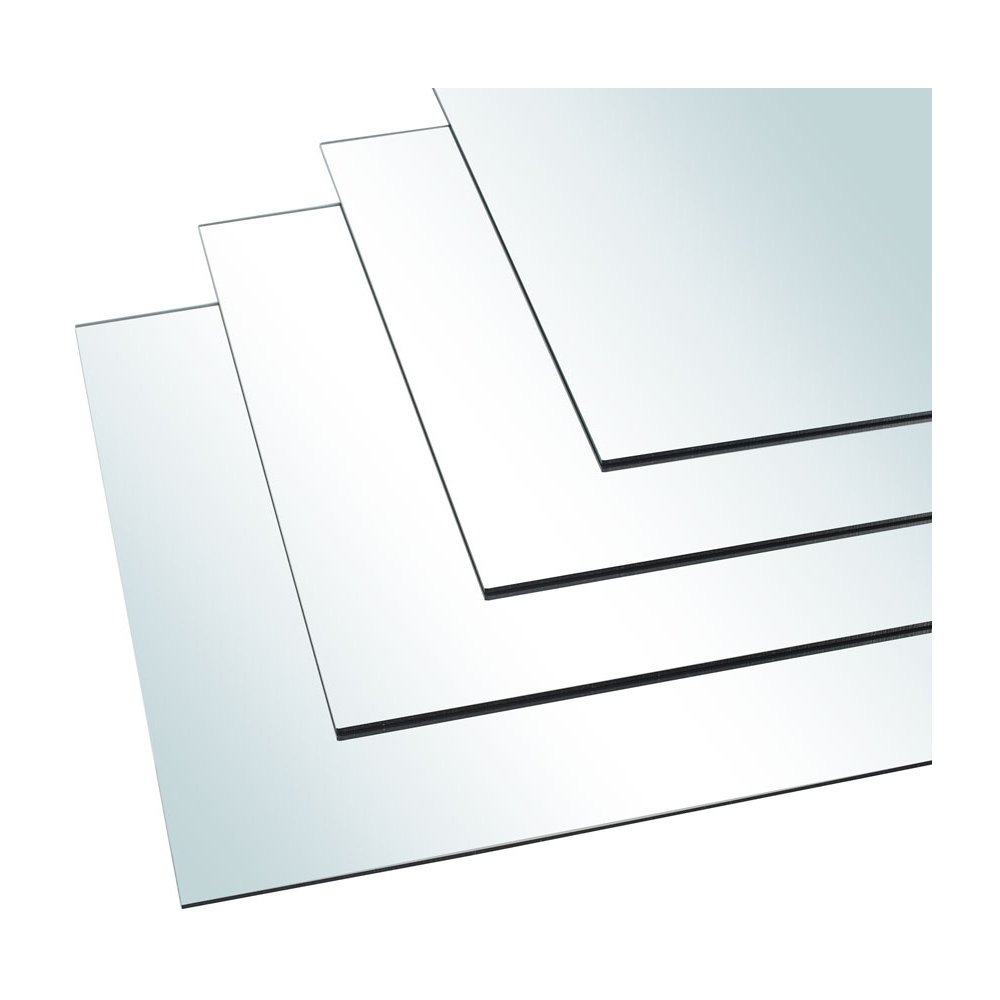 Living and Home 4 Pack Acrylic Adhesive Wall Mirror Tiles Image 7