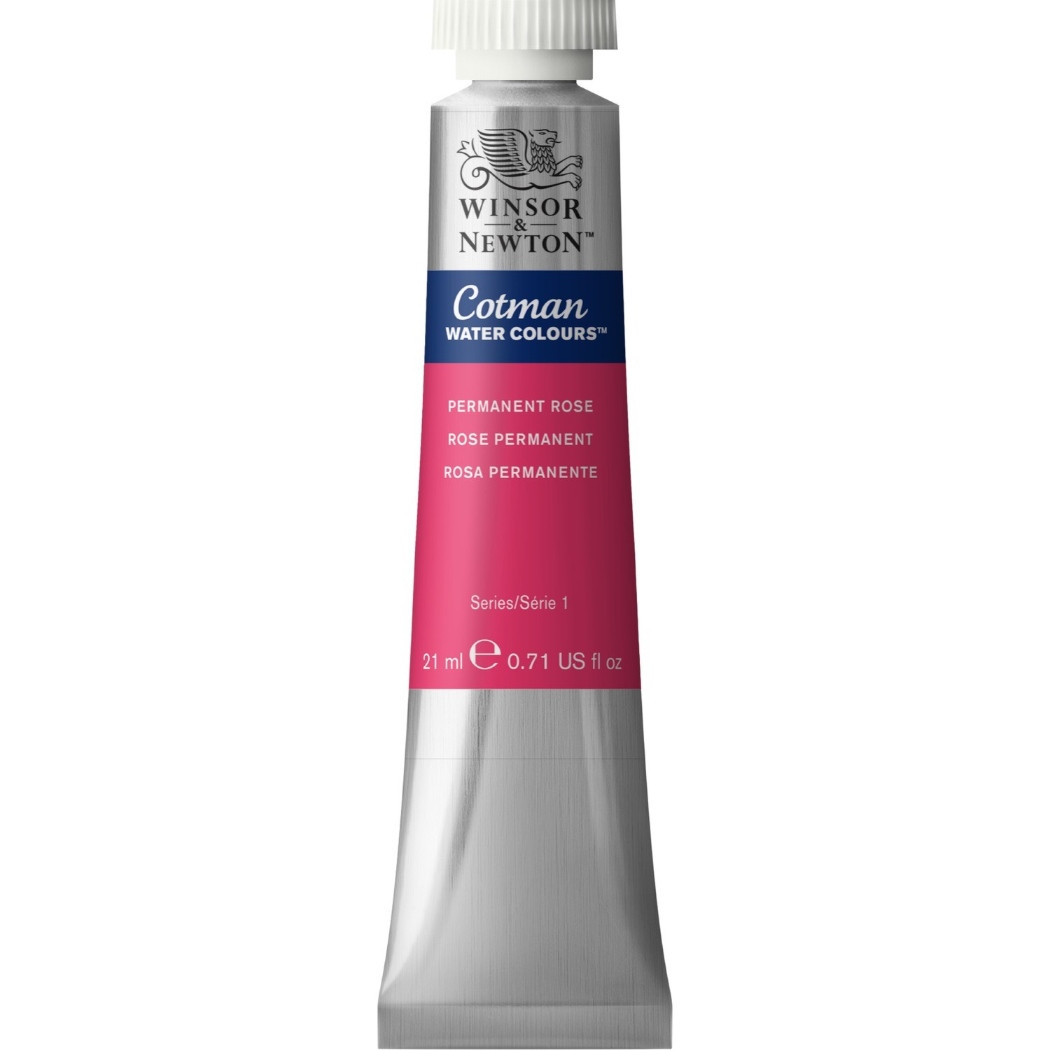 Winsor and Newton Cotman Watercolour Paint 21ml - Permanent Rose Image 1