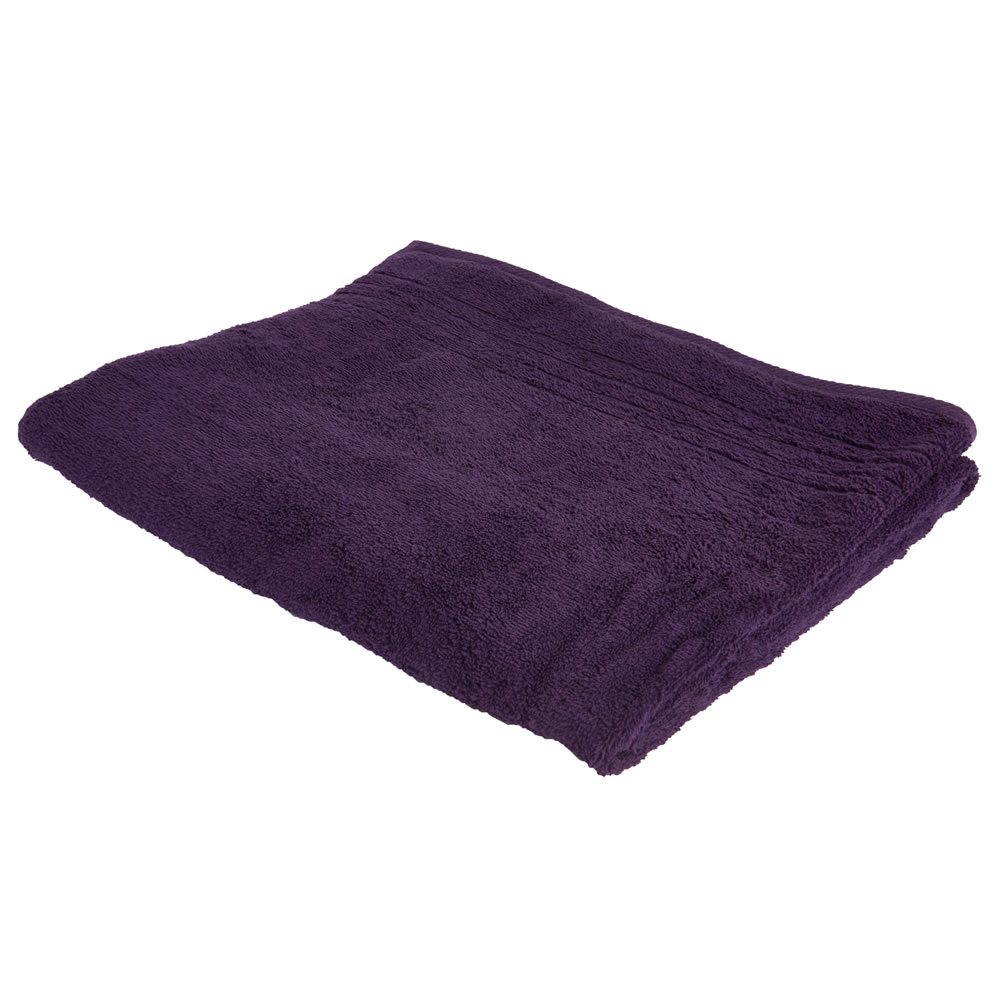 Wilko Purple Bath Sheet Image 1