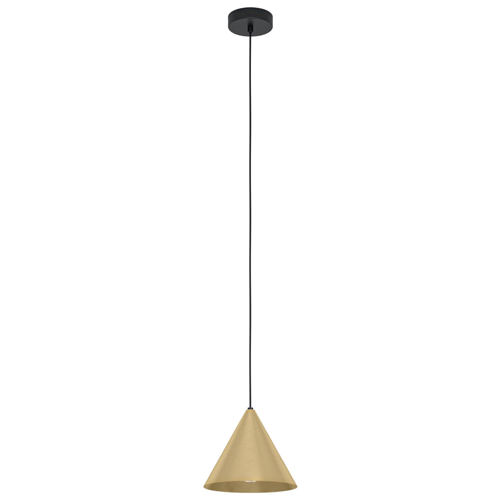 EGLO Narices Brushed Black and Gold Pendant Light Image 1