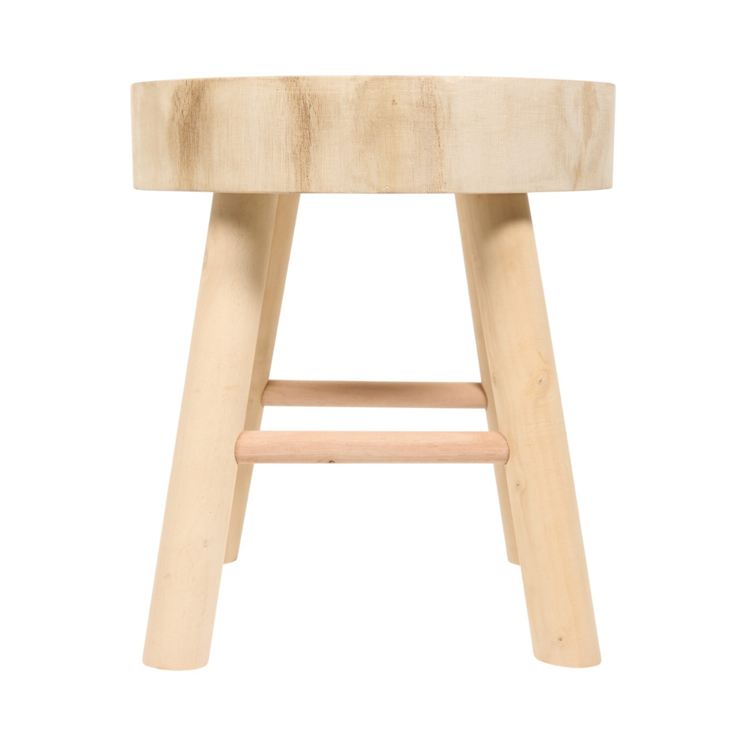 Wood Footstool Natural Image 4