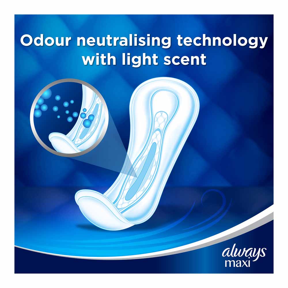 Always Maxi Night Sanitary Towels 9 pack Image 3