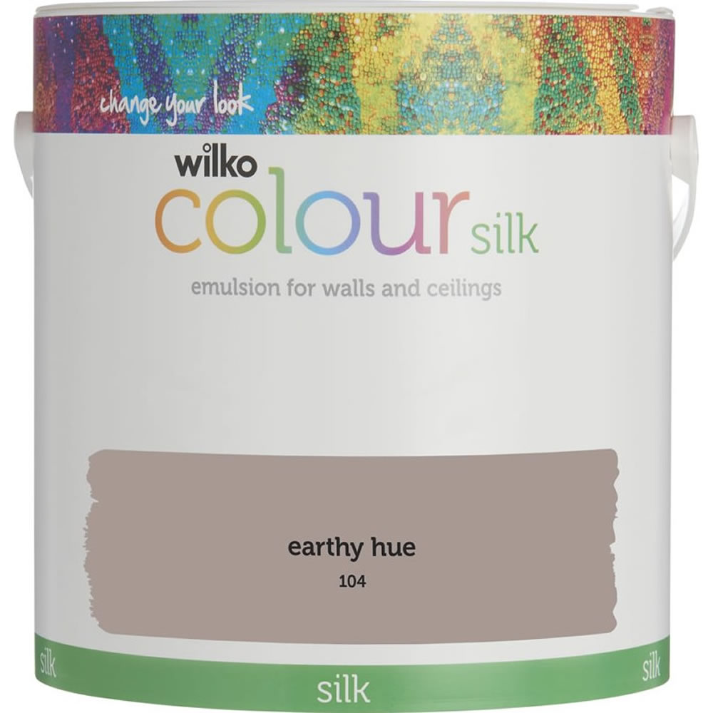 Wilko Silk Emulsion Paint Earthy Hue 2.5L Image 1