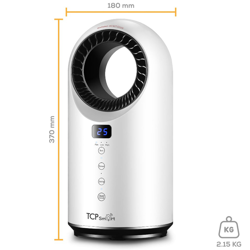 TCP Smart Heating and Cooling Fan 1500W 37cm Image 7