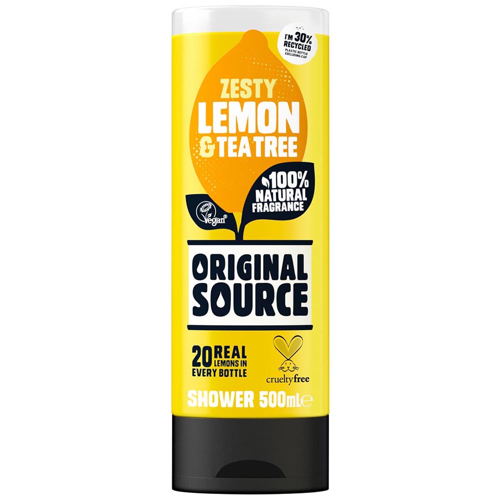 Original Source Zesty Lemon and Tea Tree Shower  Gel 500ml Image 1