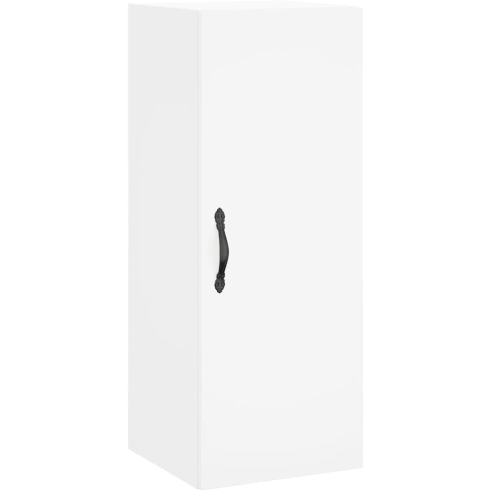 vidaXL Single Door White Wall Mounted Narrow Cabinet Image 2