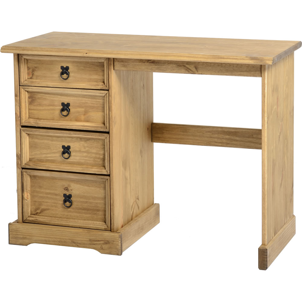 Corona 4 Drawer Solid Pine Dressing Table Image 1