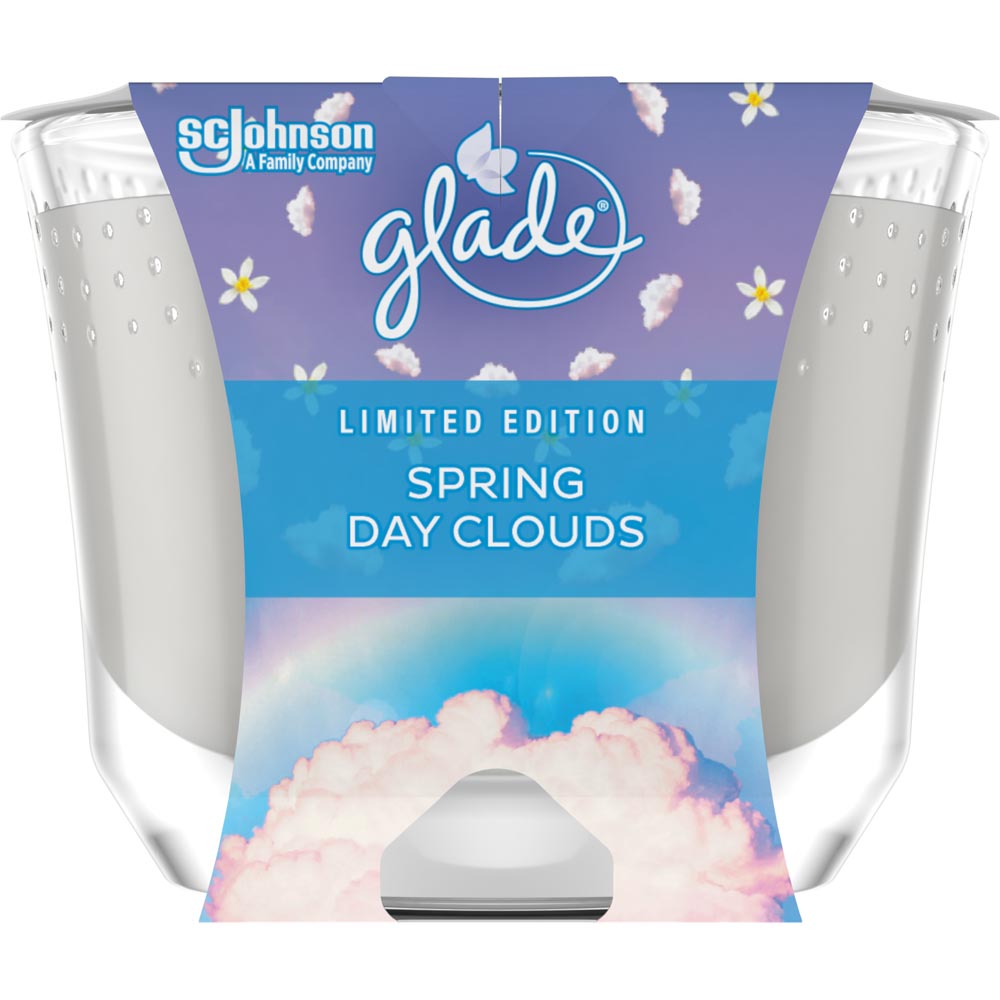 Glade Spring Day Clouds Scented Large Candle 224g Image 1
