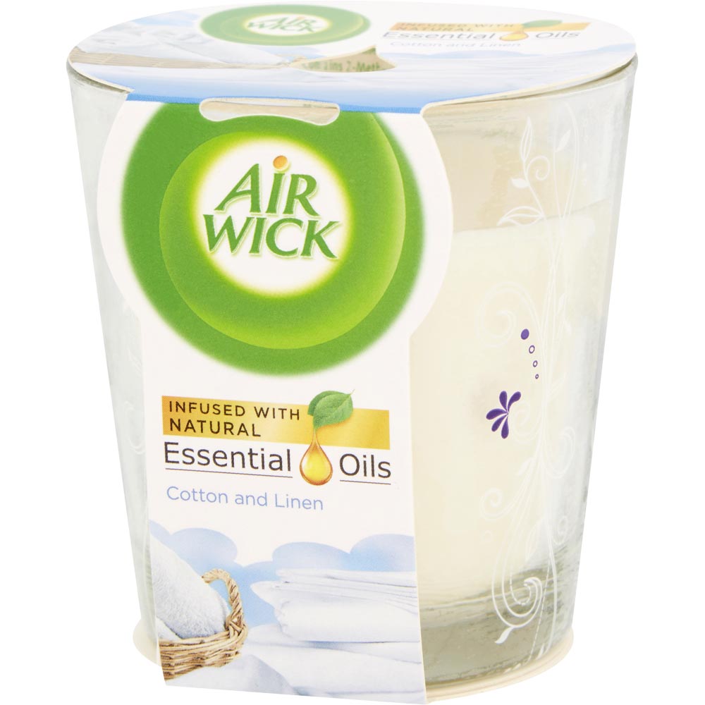 Air Wick Cotton and Linen Scented Candle 105g Image 3