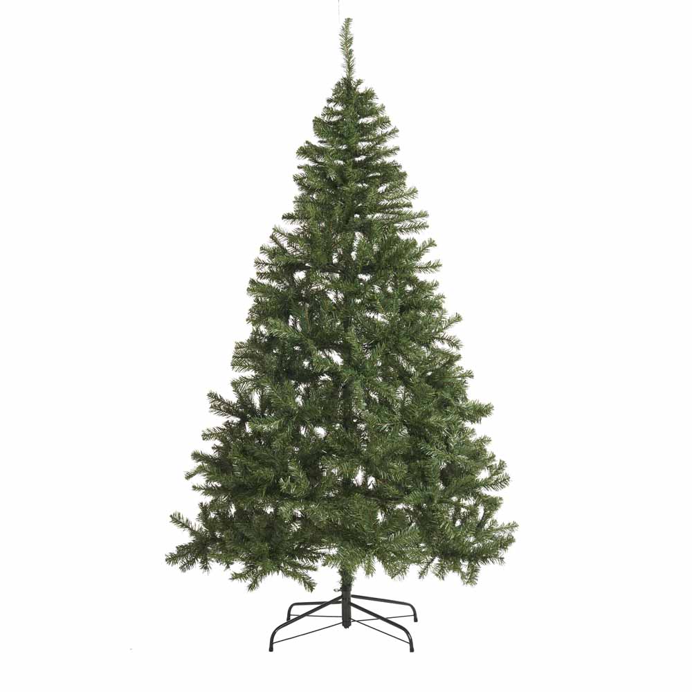 Wilko 7ft Christmas Tree and 600 Warm White Lights Bundle Image 2