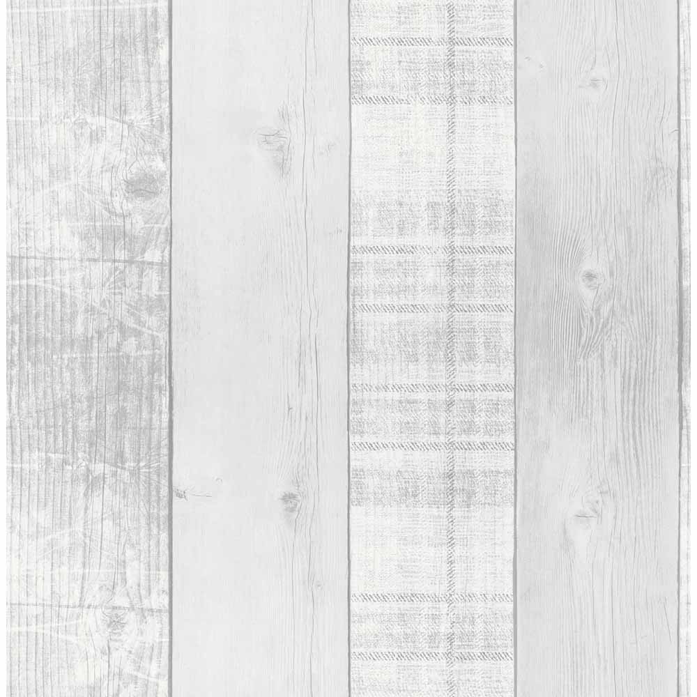 Fresco Country Plank Grey Wallpaper Image 1