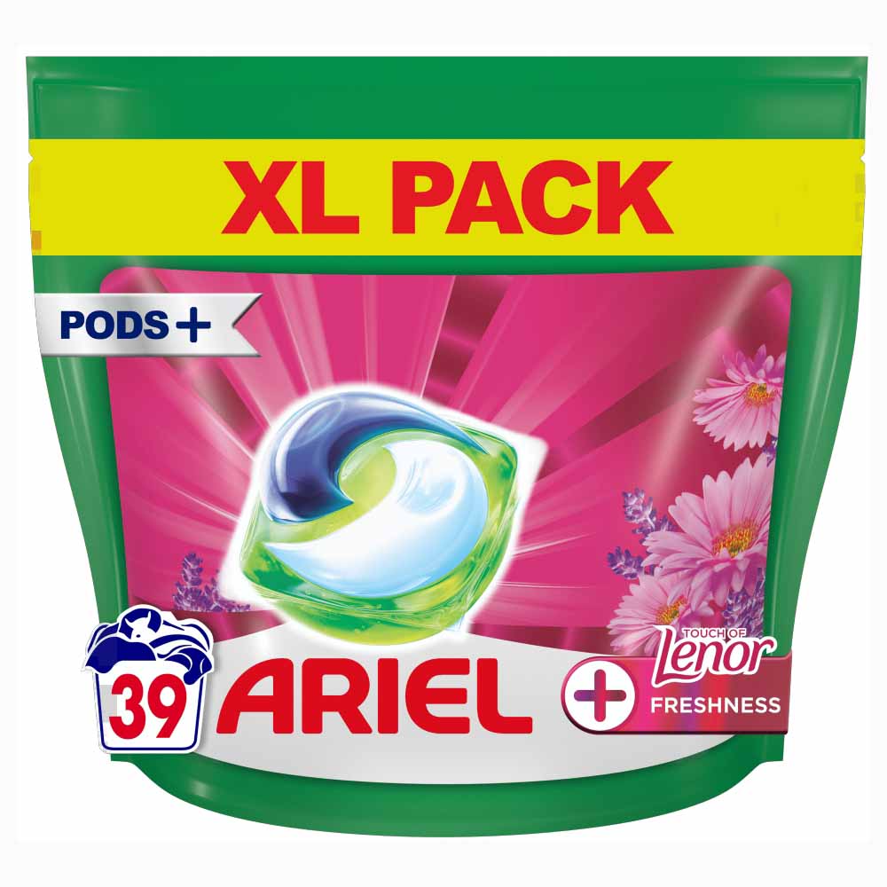 Ariel+ Lenor All-in-1 Pods Washing Liquid Capsules 39 Washes Image 2