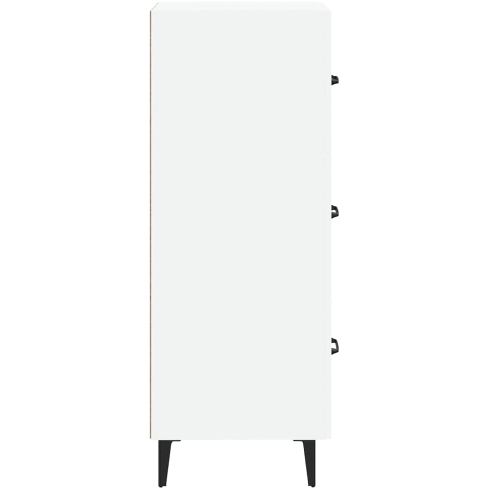 vidaXL 3 Drawer White Narrow Sideboard Image 7
