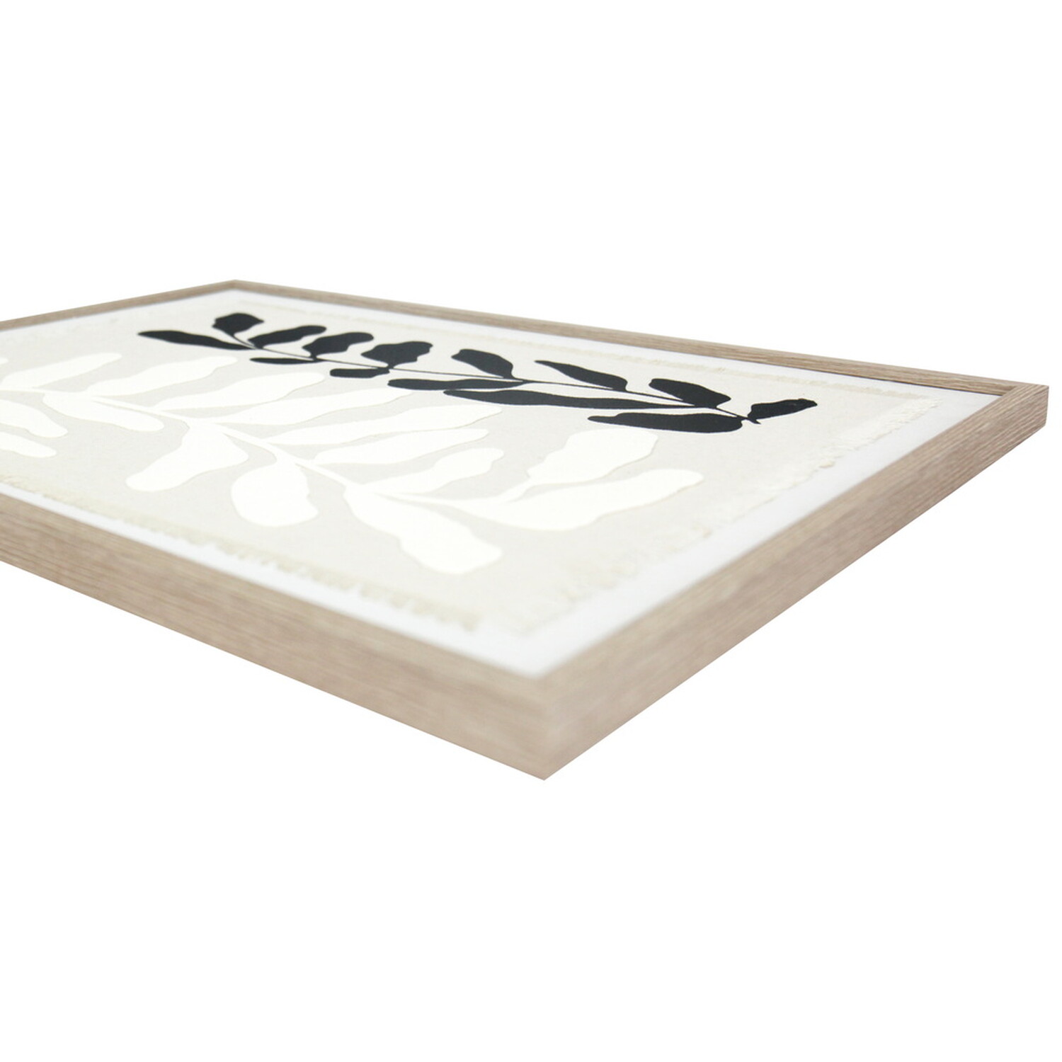 Sculpt Linen Framed Wall Art - Monochrome Image 3