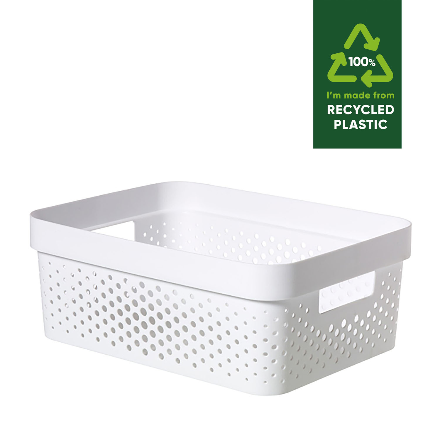 Curver Infinity Dots Storage Box   - White / 11l Image 2