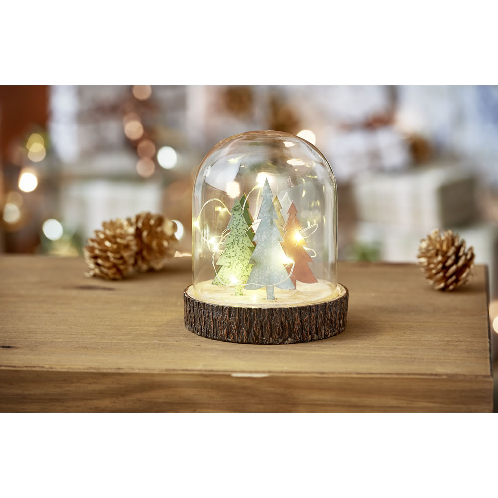 Wilko Country Christmas Battery-Operated LED Bell Jar Christmas Ornament Image 4
