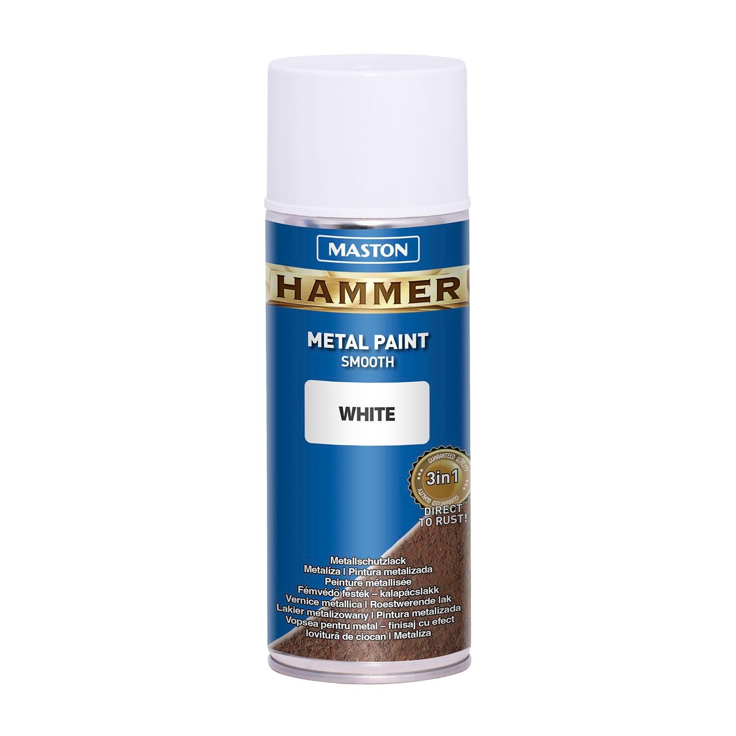 Maston Hammer Smooth Metal Spray Paint White Image