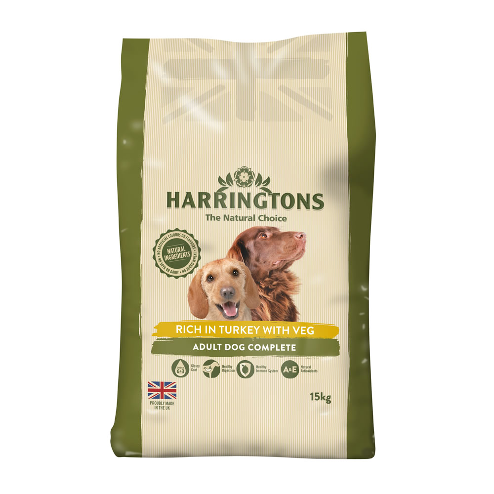 Harringtons Complete Turkey and Vegetables Dry Dog Food 15kg Image 1