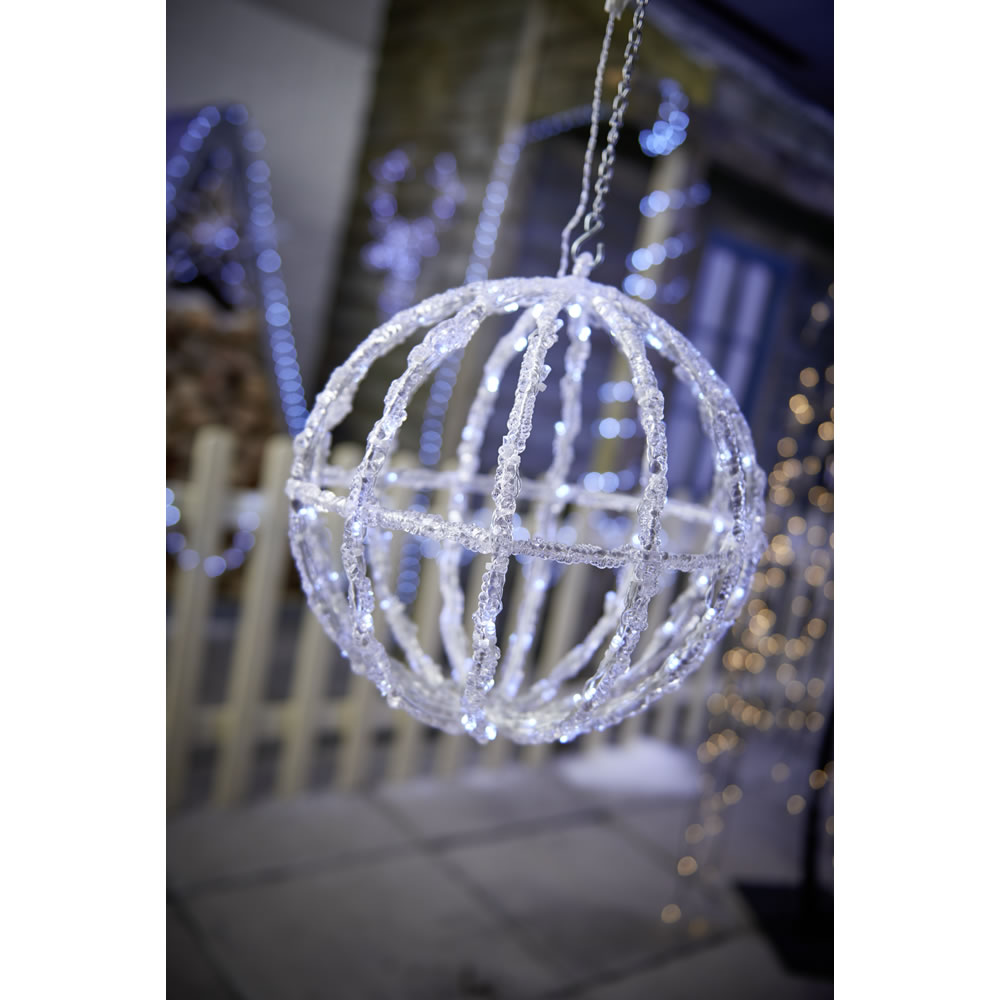 Wilko Light Up Christmas Hanging Sphere Image 2