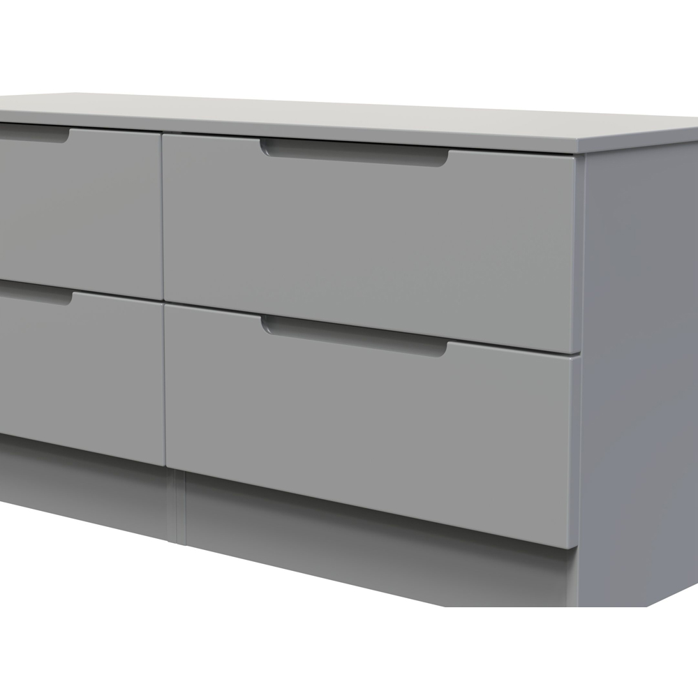 Crowndale Milan 4 Drawer Dusk Grey Bed Box Ready Assembled Image 5
