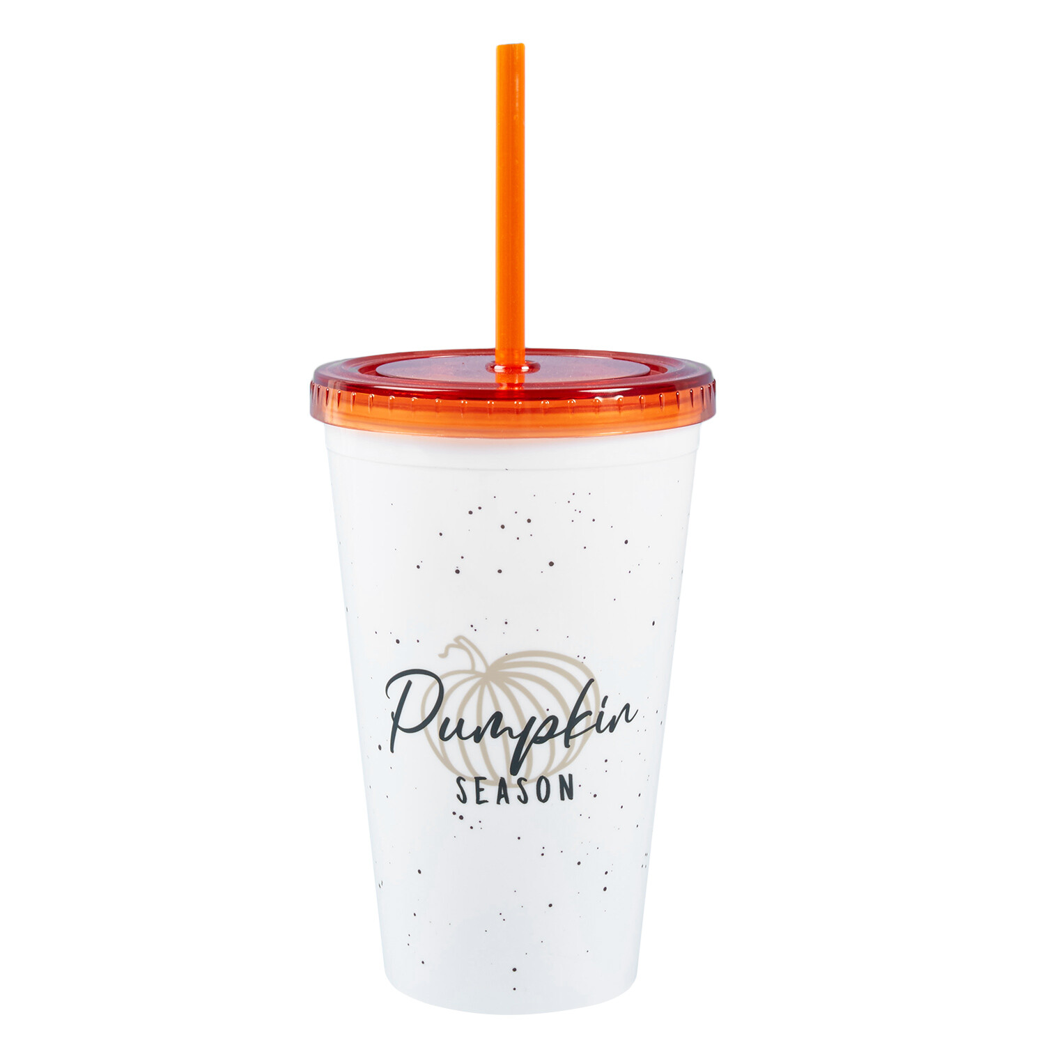Pumpkin Season Tumbler with Straw 480ml Image 1