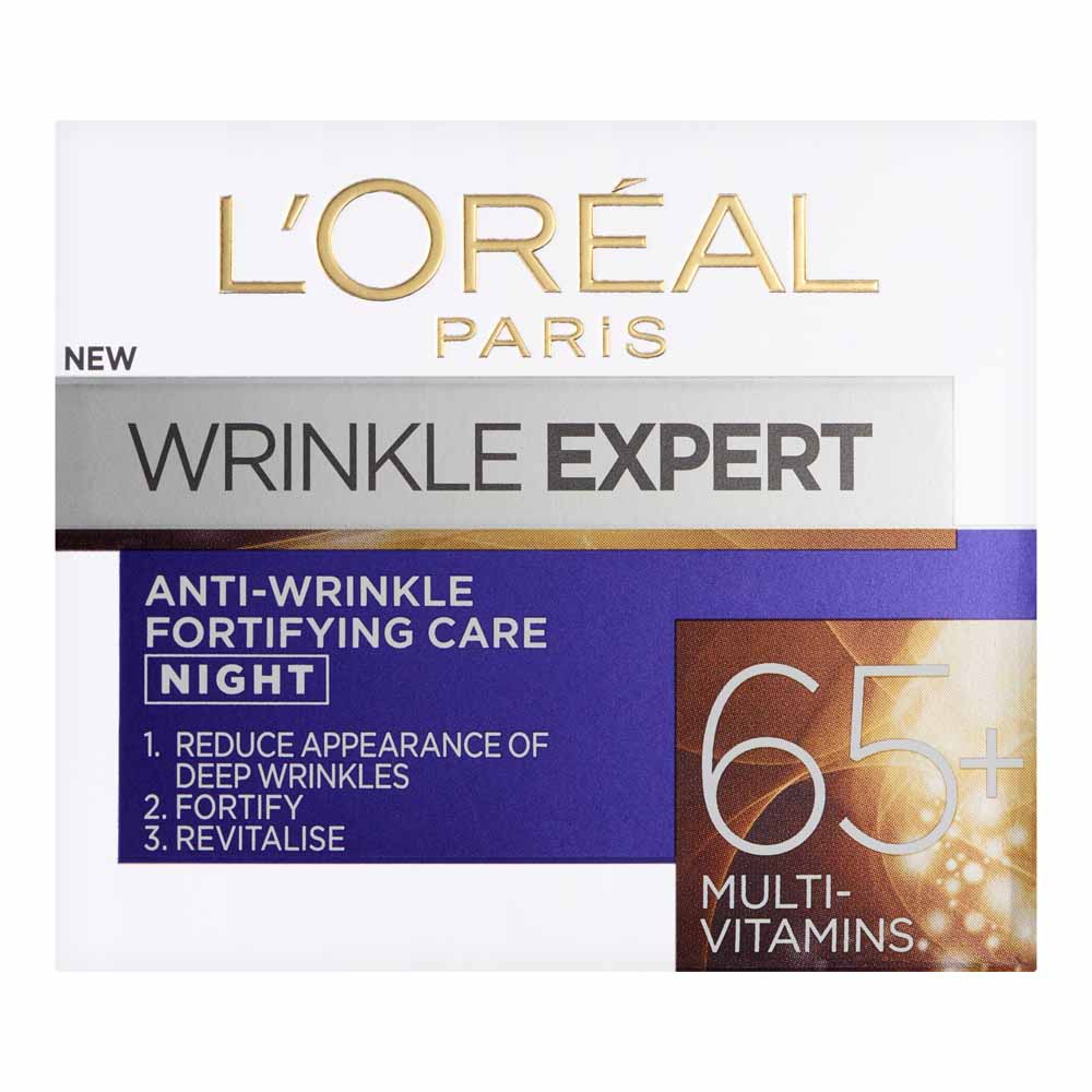 L'Oreal Paris Wrinkle Expert 65+ Anti-Wrinkle Night Cream 50ml Image 1