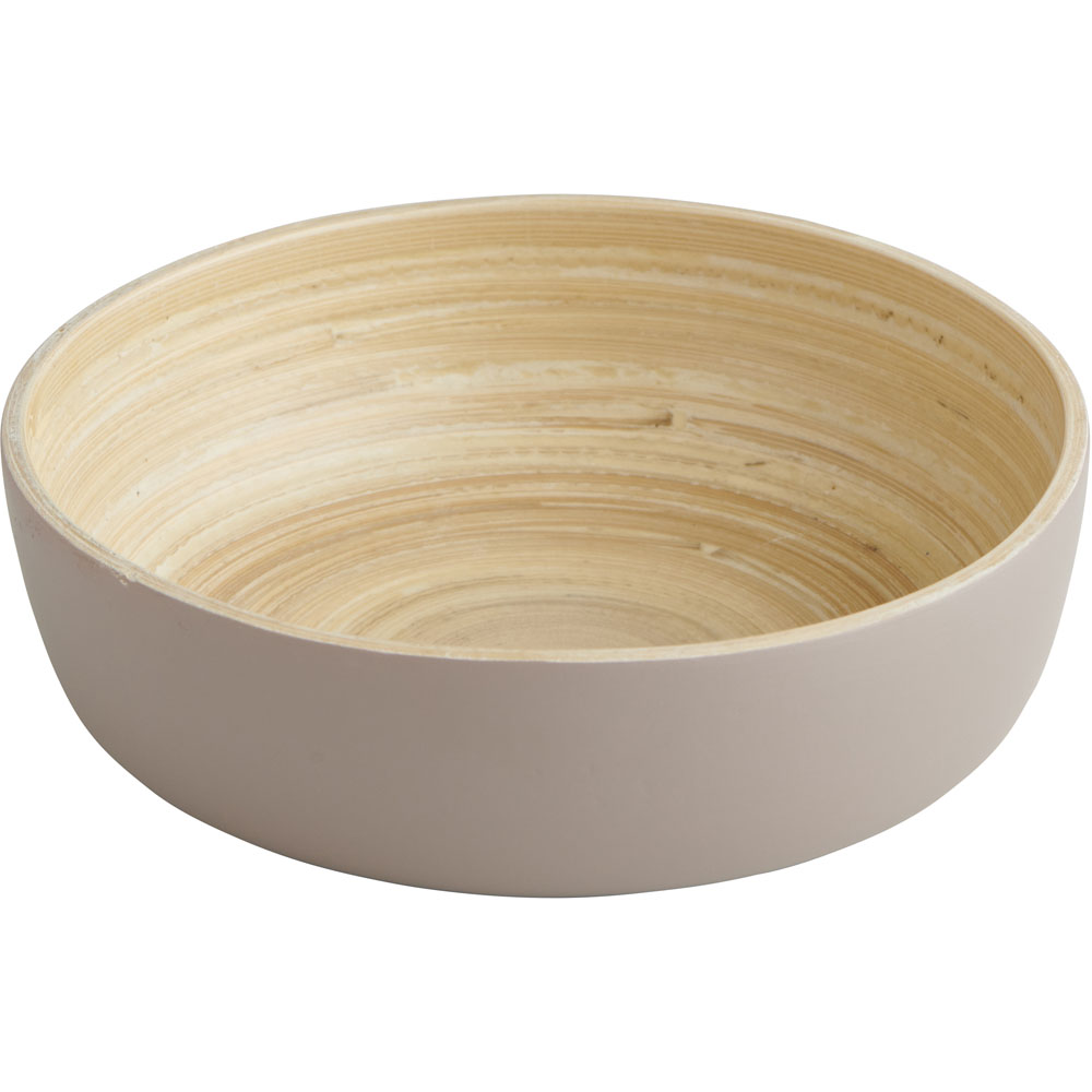 Single Wilko Coloured Bamboo Trinket Dish in Assorted styles Image 2