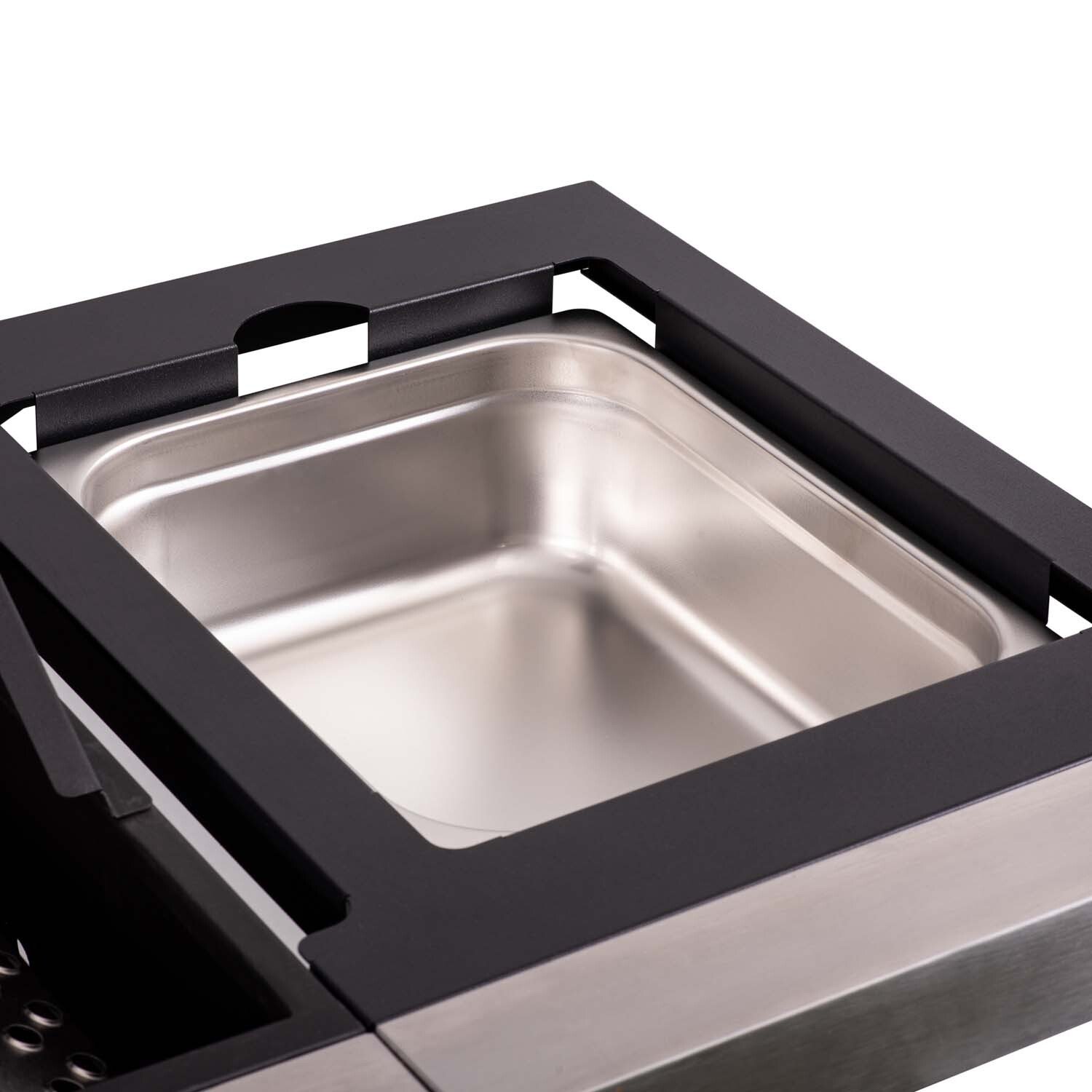 Outback Saturn Pro Blue and Silver 6 Burner Gas BBQ Image 2