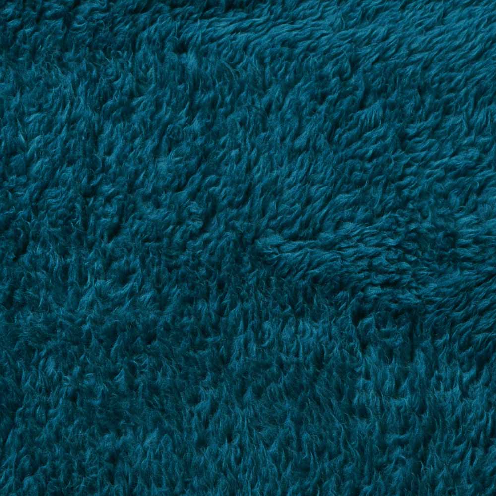 Wilko Dark Teal Teddy Throw 130 x 170cm Wilko