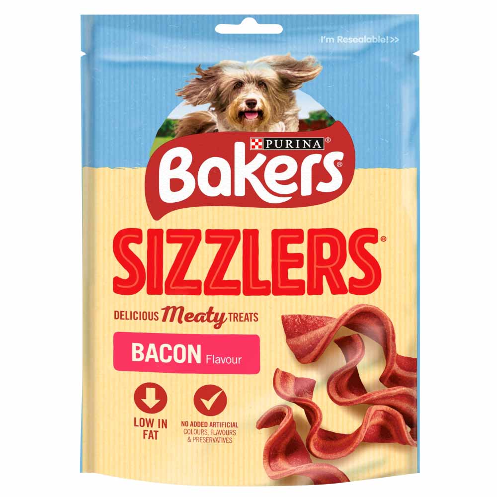 Bakers Bacon Flavour Sizzlers Dog Treats 120g Image 2