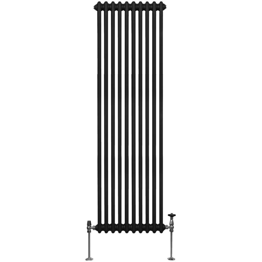 Monster Shop 5300 BTU Black Traditional 2 Column Radiator 1800 x 472mm Image 1