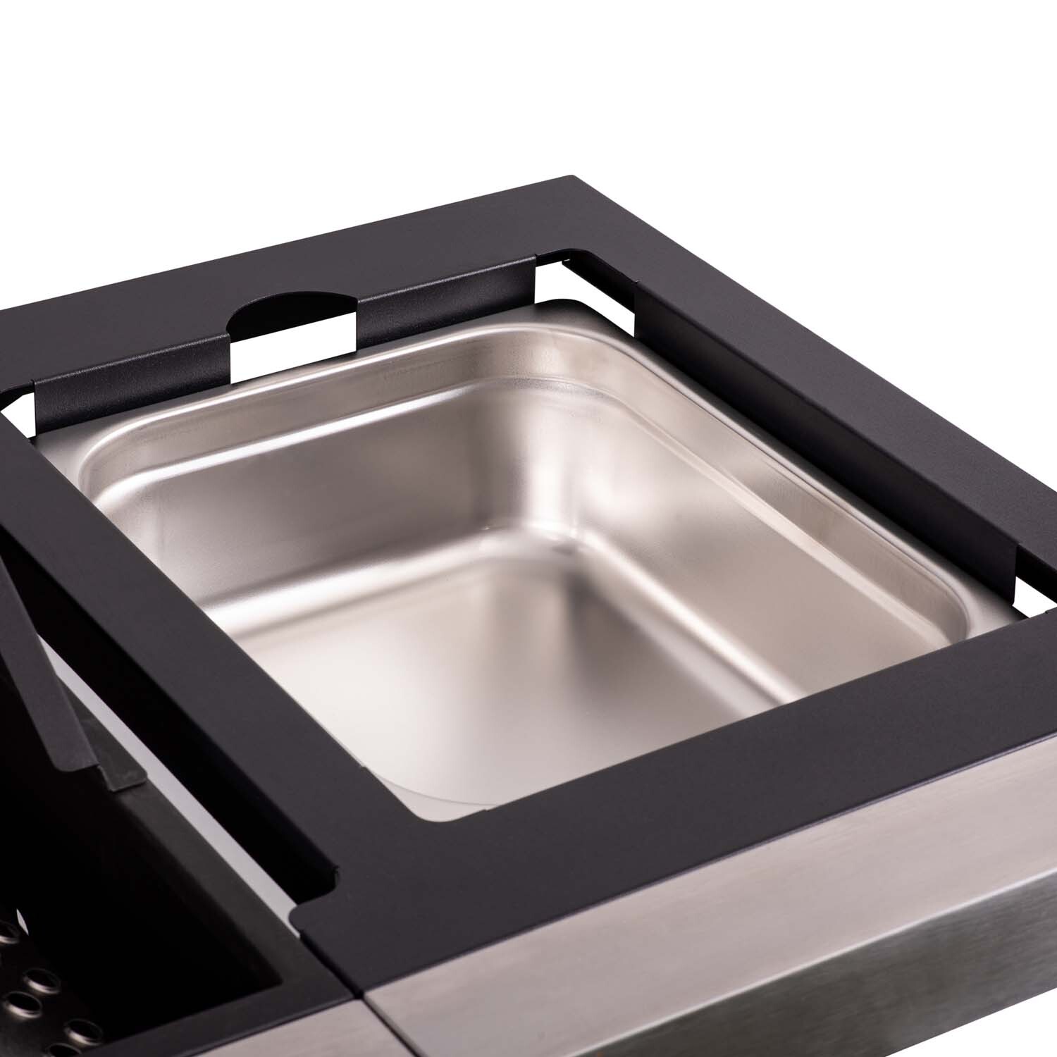 Outback Saturn Pro Blue and Silver 4 Burner Gas BBQ Image 3