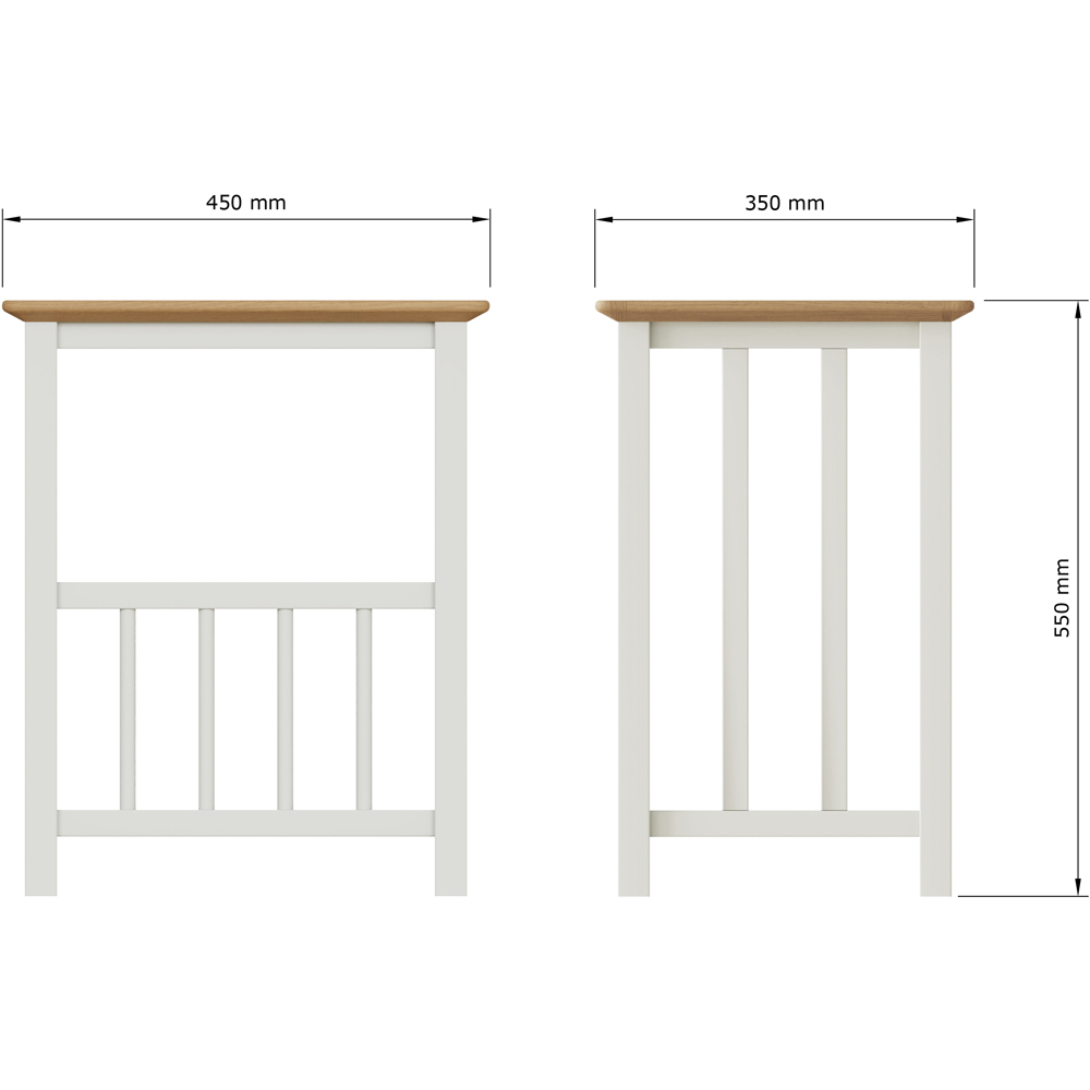 FWStyle Taberno Linen Magazine Table Image 5