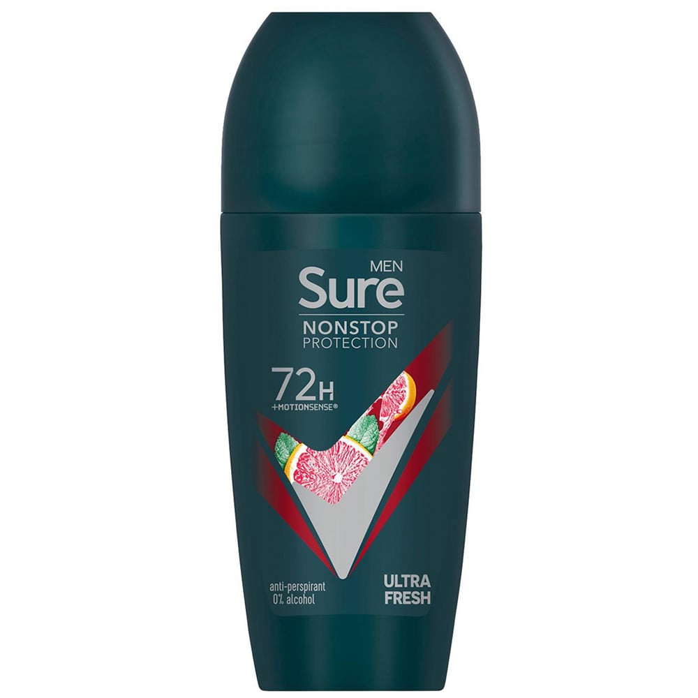 Sure Men 72H Non-Stop Protection Anti-Perspirant Ultra Fresh Deodorant Stick 50ml 24 Pack Image 2