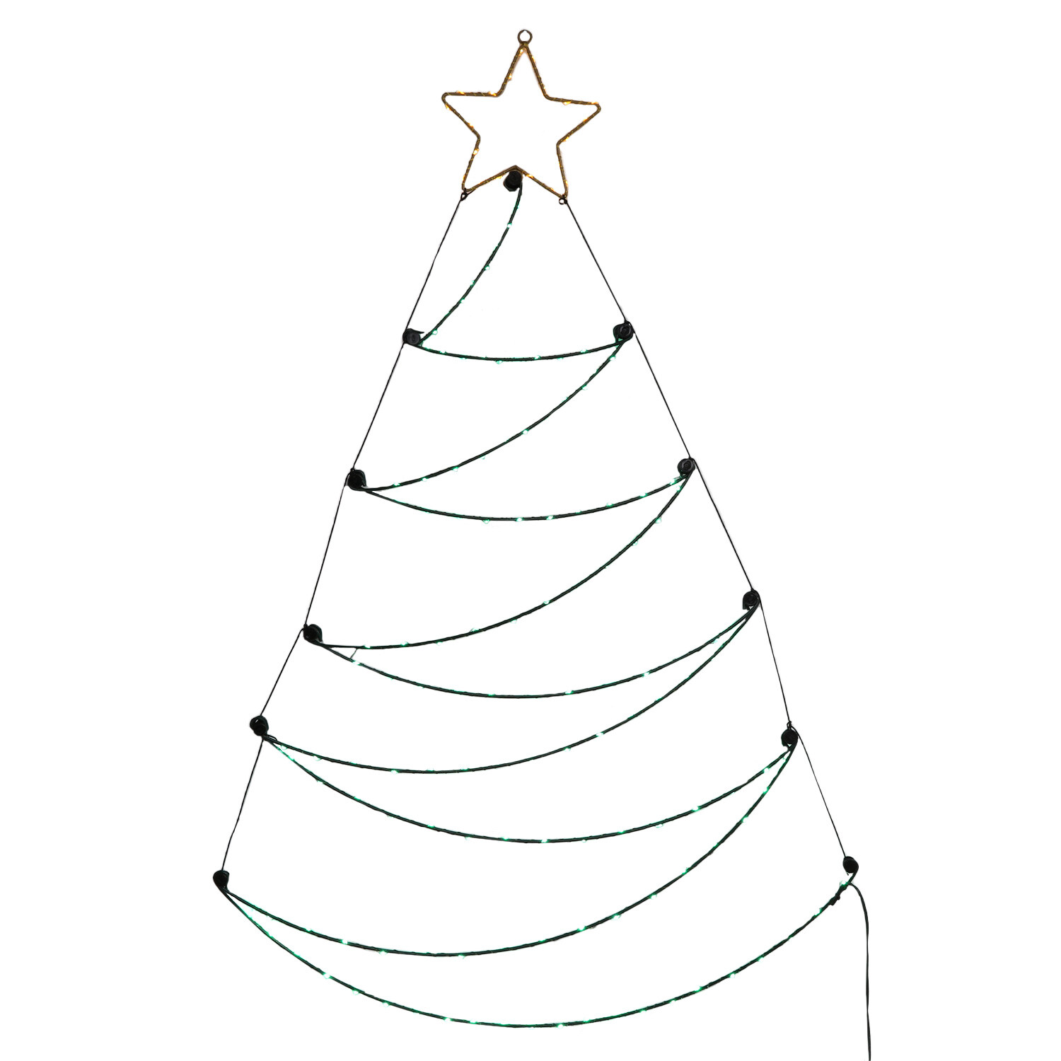 Green Christmas Tree Hanging Wall Light Image 2