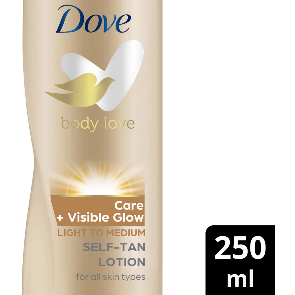 Dove Visible Glow Fair Nourishing Self-Tan Lotion 250ml Image 2