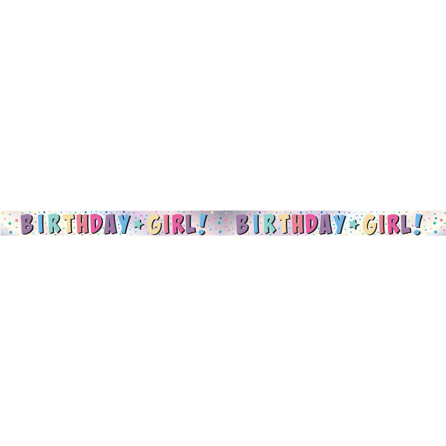 Birthday Girl Pink Foil Banner Image
